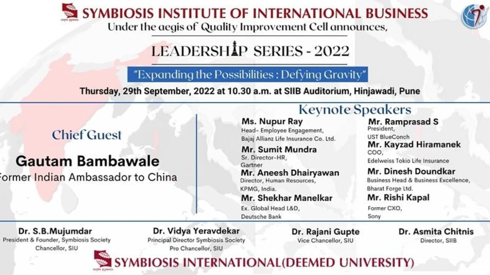 Leadership Series 2022, flagship event of SIIB, with the theme
